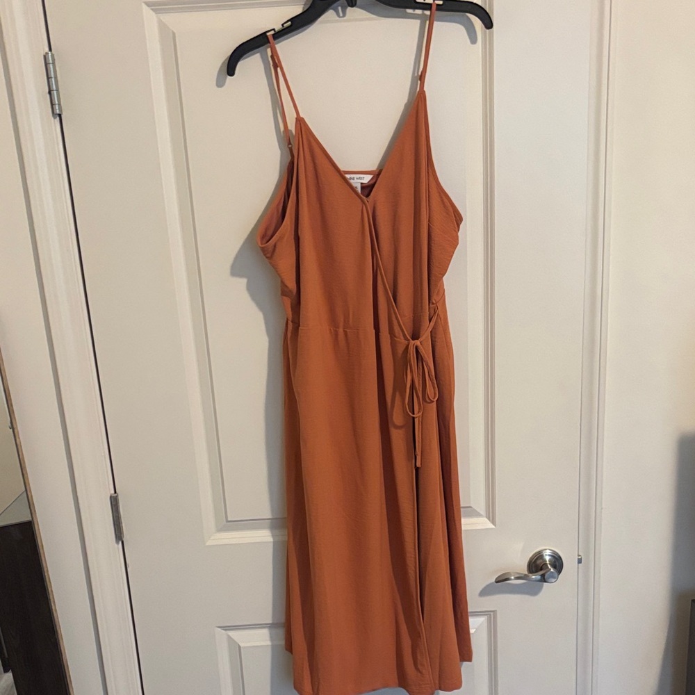 Nine West Terracotta Midi Dress